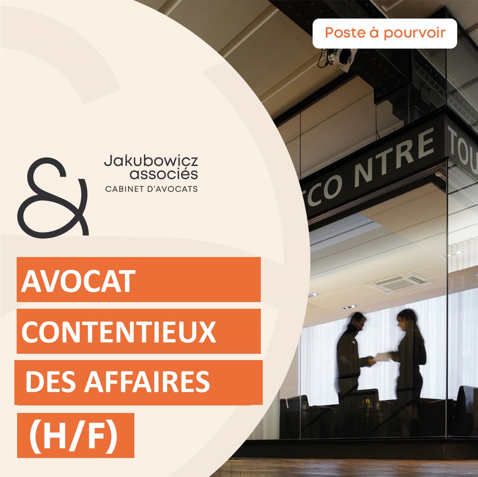 Collaborateur en Contentieux Droit des Affaires ? Rejoignez notre cabinet