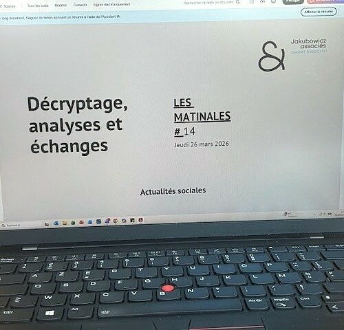 Matinale d’actualité – Droit social